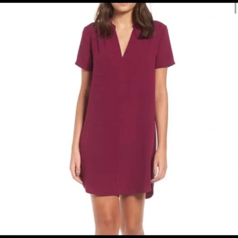 Lush | Hailey Crepe Dress in Purple Magenta large